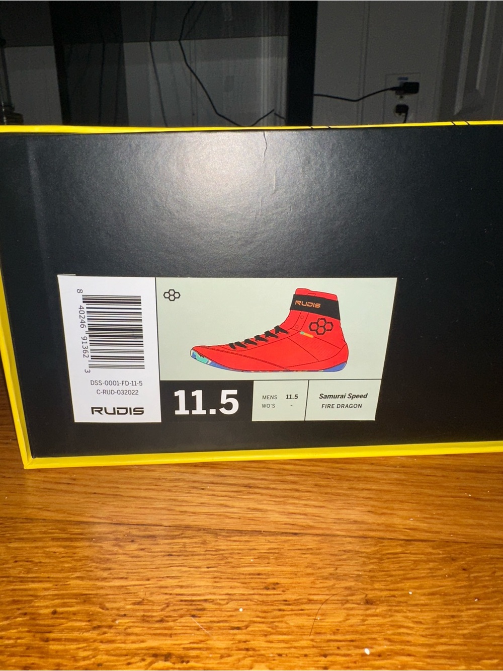 Samurai Speed Men’s Wrestling Shoes — Fire Dragon Red (11.5)